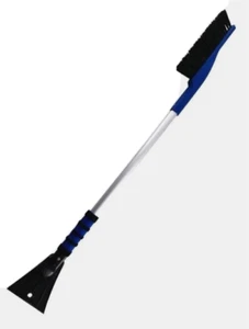 Ice Scraper with Snow Brush 2 IN 1 - Aluminum 35'' Length - Picture 1 of 5
