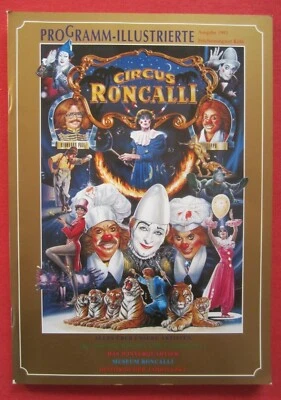 Orig. Werbung Programm Roncalli Zirkus Circus Varieté Akrobatik Magie Wien 1993 - Bild 1 von 4