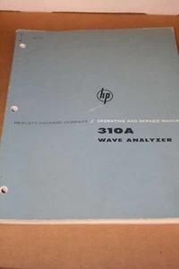 HP Hewelett Pacard 310A Wave Analyzer Operating and Service Manual - Picture 1 of 3