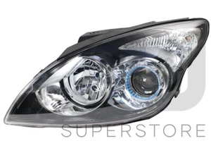 LH LHS Left Hand Head Light Front Lamp Black For Hyundai I30 10~12 Hatch Wagon - Picture 1 of 2
