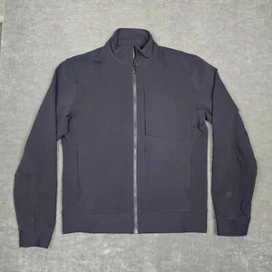 Lululemon Jacket Men Medium Black Sojourn Full Zip Performance Track Jacket - Picture 1 of 8