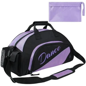 Ballet Dance Sports Gym Duffel Bag Travel Carry On + Handy Pouch - Picture 1 of 7