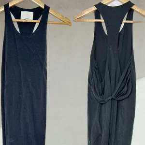 3.1 Phillip Lim Black Tank Dress, Silk Cotton, Unique Draped Back Design, size S - Picture 1 of 5