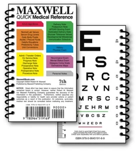Maxwell Quick Medical Reference Pocket, 7th Edition Spiral-bound - Picture 1 of 10