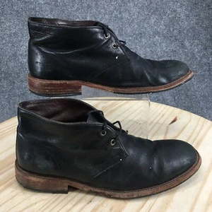 Timberland Wodehouse Boots Mens 10 M Chukka Ankle Booties Black Leather Lace Up - Picture 1 of 15