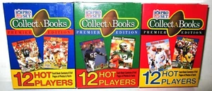 1990 NFL Pro Set Collect a Books Premier Edition Set of 3 Series 1, 2 & 3 Sealed - Picture 1 of 14
