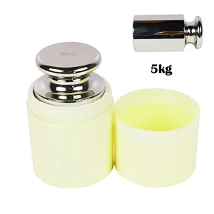 Bilancia pesi standard di precisione da laboratorio 5 kg F1Grade acciaio inox - Foto 1 di 7