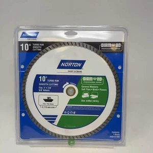 New Norton 10" Turbo Rim Smooth Cutting 50515-038 - Picture 1 of 1