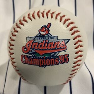 Cleveland Indians 1995 American League Champs Baseball Ball Souvenir Promotional