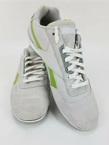 Reebok RBK Clásico Nailon Gamuza Blanco Verde Correr Atlético Mujer 7 - Imagen 1 de 7
