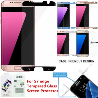 Case Friendly Tempered Glass Screen Protector For Samsung Galaxy S7/S8 Plus Note - Image 1 of 4