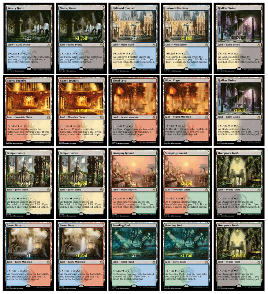 MTG Ravnica Remastered RVR Shock Lands MINT (SELECT) - Image 1 of 1