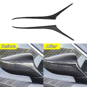 For 2012-2017 Lexus ES 300 350 Carbon Fiber Rear View Mirror Strip Cover Trim 2X - Foto 1 di 9