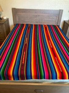 COLORFUL Light Weight Throw / Blanket for den, living room, bedroom 60x80 in. - Picture 1 of 2
