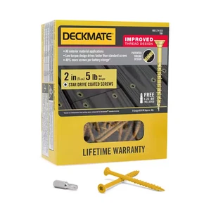 #9 x 2 Zoll Tan Torx Flachkopf Holz Deck Schraube (5 Pfund / 207 Stück) - Bild 1 von 12