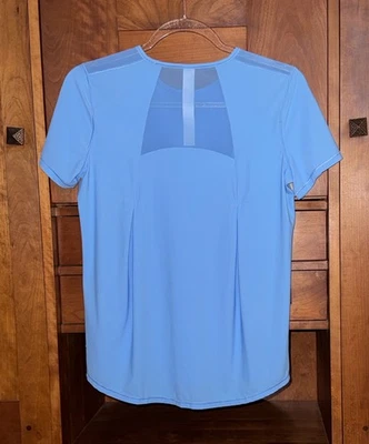 Lululemon Sculpt Short-Sleeve Shirt Sz 6 Blue Crew Neck Mesh 4-Way Stretch NWOT - Image 1 of 3