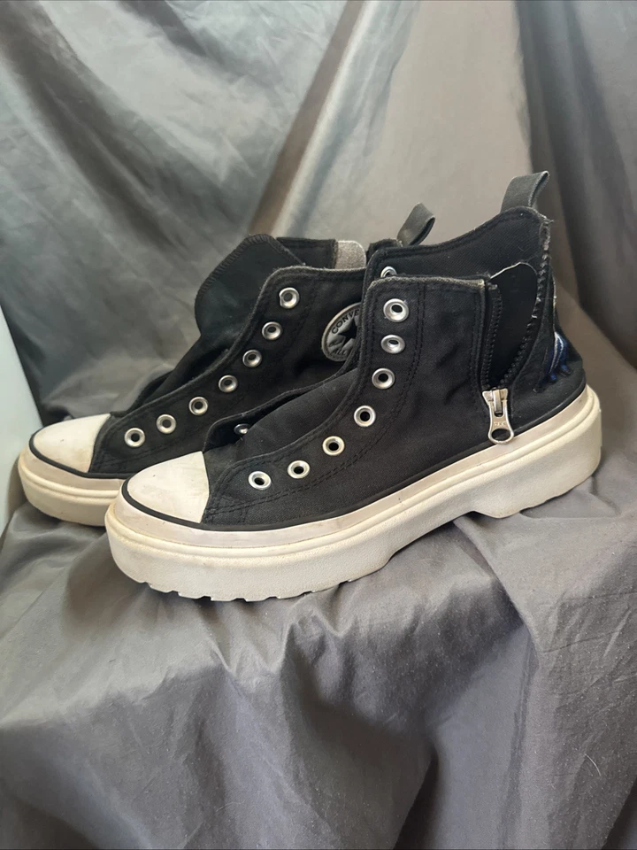 Converse Chuck Taylor All Star Lugged Lift Platform Size 5.5Y Side Zip Rocket - Image 1 of 4