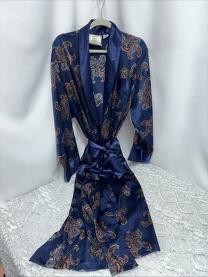 Bata de satén de colección para hombre número 1 Londres md por Vicoria Secret S/Med como nueva corbata larga Foto 1 de 4