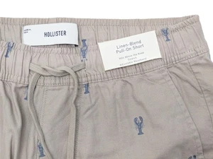 Hollister Men's Cotton-Linen Blend Pull-On Shorts (5.5" Inseam) HOM-15 - Picture 1 of 10