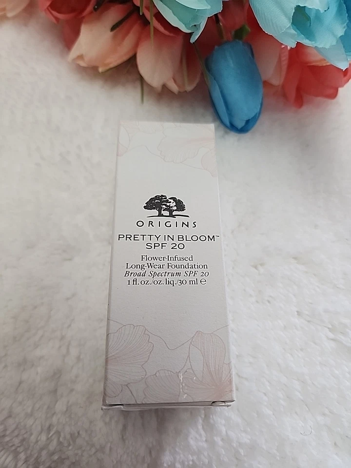 ORIGINS PRETTY IN BLOOM SPF20 Long Wear Foundation Shade 710 Very Deep Cool - Image 1 of 4