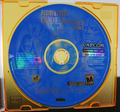 SEGA Dreamcast: Resident Evil: Code Veronica (2000) DISC 2 ONLY Tested! - Image 1 of 2