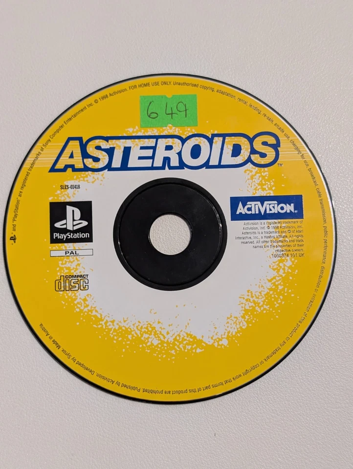 Asteroids Sony PlayStation 1 Game Vgc - Image 1 of 1