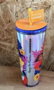 Starbucks Ananya Rao Middleton 2024 24 Oz Tumbler Hologram Iridescent Cold Cup - Bild 1 von 8