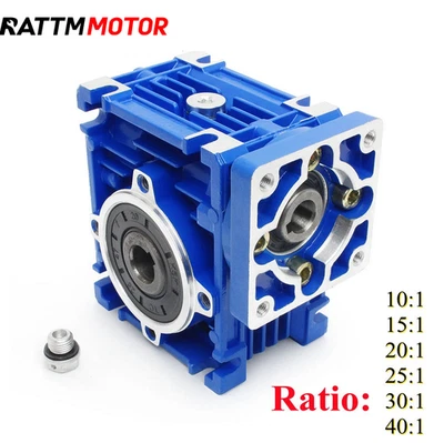 RATTMMOTOR 【DE】Schneckengetriebe NMRV030 Worm Gearbox 5 10 30 80:1 For Nema23 Stepper motor