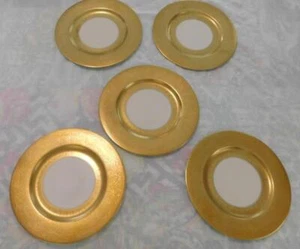 THEODORE HAVILAND NEW YORK 10.5" GOLD ENCRUSTED DINNER PLATES, PATTERN H622 - Picture 1 of 1