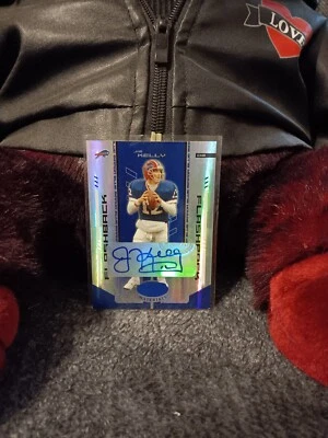 Jim Kelly..04 Leaf Certified Materials"MIRROR BLUE"...AUTO...#5/25.."SUPER RARE" - Image 1 of 3