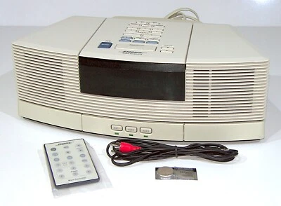 🔥【REVISADO PROFESIONAL】¡Radio/CD compacto Bose Wave con pedestal! Blanco~REMOTO+ 💥GARANTÍA Foto 1 de 3