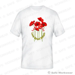 Remembrance Day Poppy Appeal [D1] Love UK T Shirt - for Men Women Kids Unisex - Picture 1 of 1