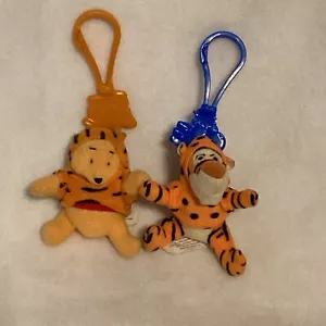 (Lot Of 2)Winnie The Pooh Plush Clip The Tigger Movie 2000 McDonalds Happy Meal - Picture 1 of 7