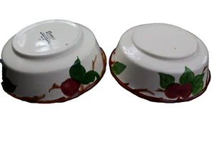 2 Large Vintage Franciscan Ware Apple 8 3/4" & 9" Round Vegetable Serving Bowls - Picture 1 of 10