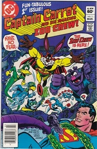 Cómics de Captain Carrot and his Amazing Zoo Crew números #1 y #2 1982 en muy buen estado DC - Imagen 1 de 4