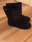 Skechers boots black with diamonte detail UK 5