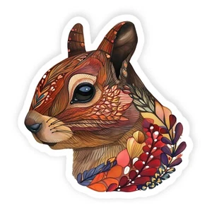 Squirrel Vinyl Sticker, Water Resistant, Water Bottle, Laptop, Indoor use - Picture 1 of 1