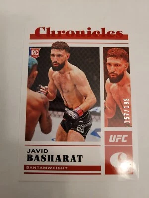 2023 Panini Chronicles UFC #84 Javid Basharat 157/199 RED RC ROOKIE - Image 1 of 2