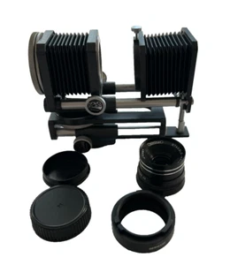 Novoflex Balgengerät Einstellschlitten mit M39 Staeble Katagon 1:4,5/60 Objektiv - Bild 1 von 11