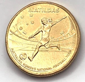 Rare 2023 ⚽ Australian $1 Coin – Matildas Women’s Soccer Team “Kick” – CIRC - Picture 1 of 2