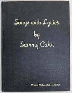 Songs with Lyrics by Sammy CAHN - Signed Presentation Copy - Picture 1 of 4