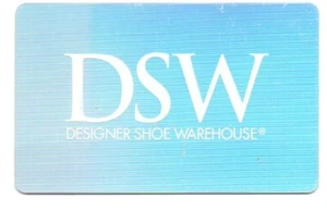  DSW Shiny Silver Gift Card No $ Value Collectible Designer Shoe Warehouse - Picture 1 of 1