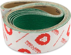 Red Label Abrasives 2 X 48 Inch 120 Grit Metal Grinding Zirconia Sanding Belts, - Picture 1 of 12