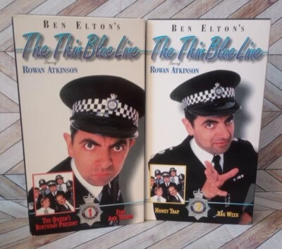 The Thin Blue Line Volume 1/2 (VHS 1997) Rowan Atkinson Bean Ben Elton PolyGram - Image 1 of 4