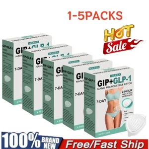 1-5 X Nano Micro-needle Patch -GIP-GLP-1 Patch Unisex Slimming Microneedle Patch - Picture 1 of 21