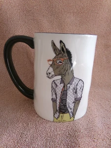 Signature Housewares Inc Hipster Donkey Coffee Mug 16 Oz. - Picture 1 of 6