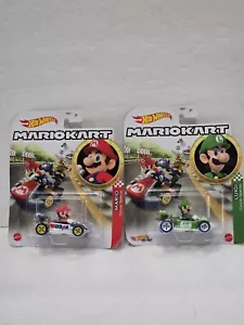 Hot Wheels Nintendo Mario Kart Luigi & Mario Circuit Special 1:64 Diecast Car - Picture 1 of 4