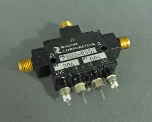 Interruptor de RF Racom PSD2-R502 - Conectores SMA/F, 500 MHz a 2 GHz, SPDT, Opt. 005 - Imagen 1 de 2