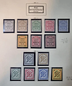 GERMANY Collection 1903-05 Sc LO1-LO8, LO16-LO28 PRUSSIA, BADEN MINT SETS CV$90+ - Picture 1 of 1