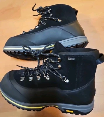 BOTAS MUJER UGG BRECKEN ENCAJE CUERO NEGRO IMPERMEABLE LANA TALLA US 9.5 DISPLAY Foto 1 de 4